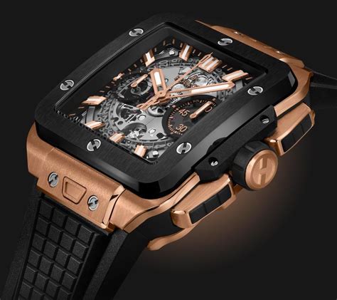 hublot schwarz|hublot square bang unico watch.